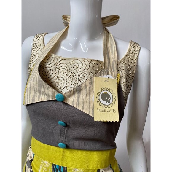 Chair Motif Bib Apron By Sarah Watts - New - Picture 7 of 16